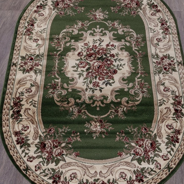 Ковер российский D057 COLIZEY (Хит-сет, зеленый) овальный