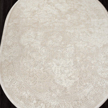 Ковер F568AF - CREAM / CREAM - Овал - коллекция MIKONOS