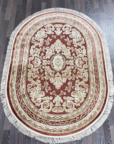 Ковер бельгийский 5052498220 KUNDUZ (Вискоза, бежевый, красный)