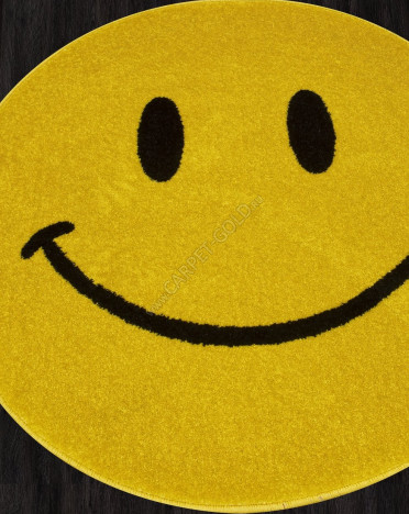 Российский ковер Меринос SMILE NC19 (Фризе, Желтый)