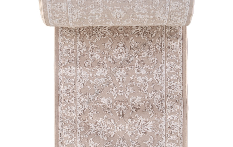 Турецкая ковровая дорожка 17483A - D.BEIGE / L.BEIGE - коллекция TOKIO