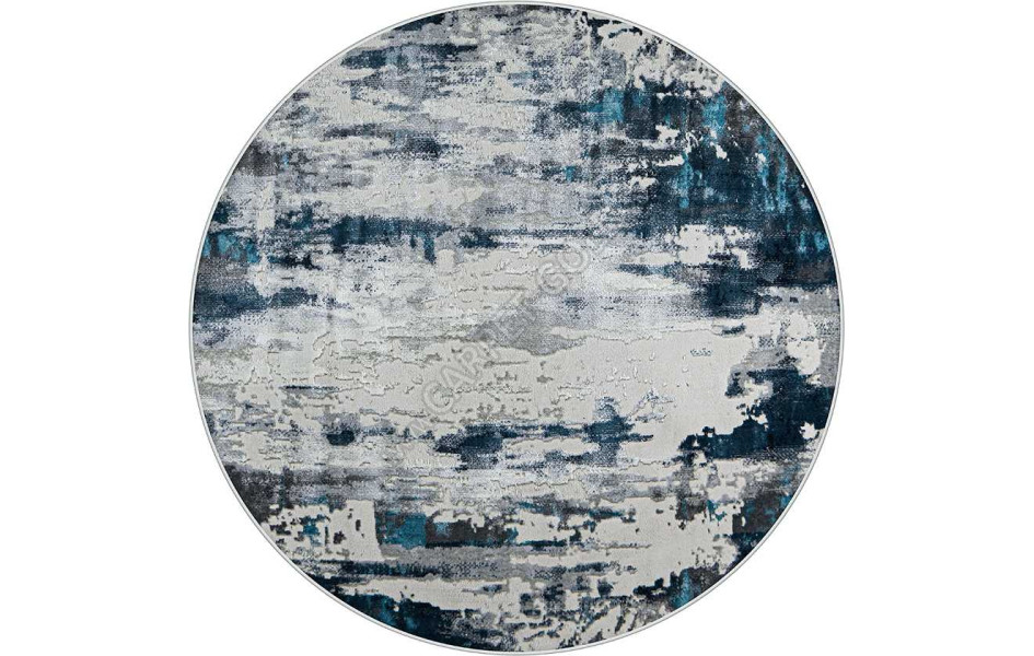 37107A DAIRE BLUE FLS / L.GREY круг Kleopatra