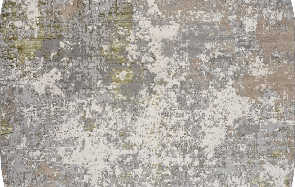 Ковер F163 - CREAM-GREEN - Овал - коллекция LIMAN