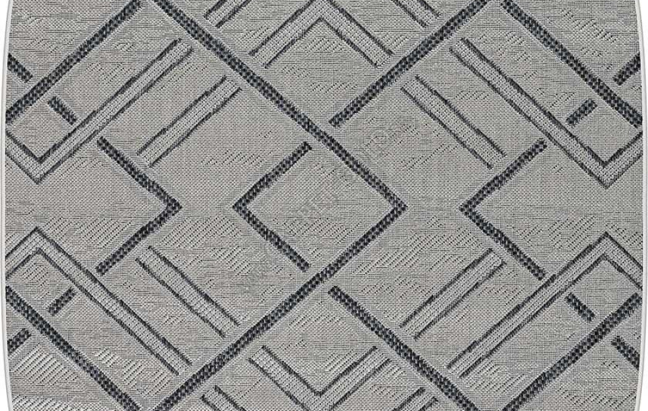 Безворсовый ковер SZ4579B3O OVAL 19 Циновка Тпе
