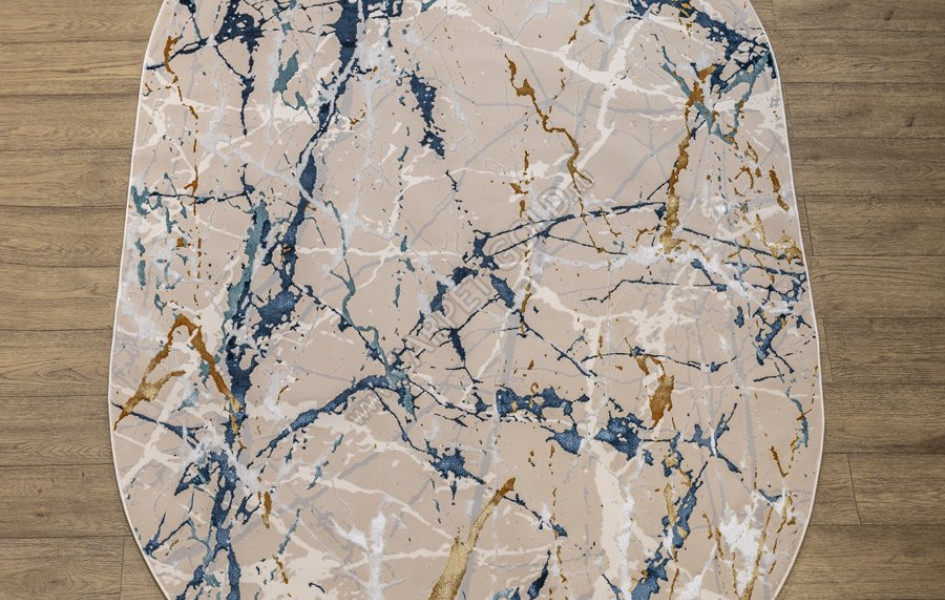 КОВРЫ ДИЗАЙН MZ29A ЦВЕТ SHRINK BEIGE Rich овал
