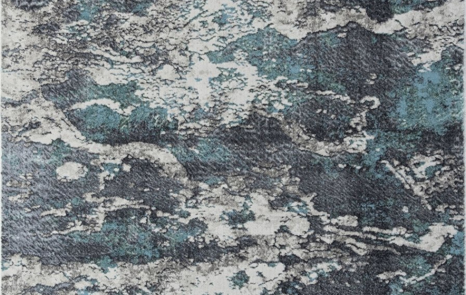 Ковер 02463H - BLUE / GREY - Прямоугольник - коллекция SAFARI