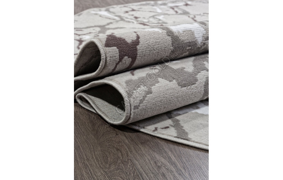 Ковер F389 - GRAY - Овал - коллекция SILVER