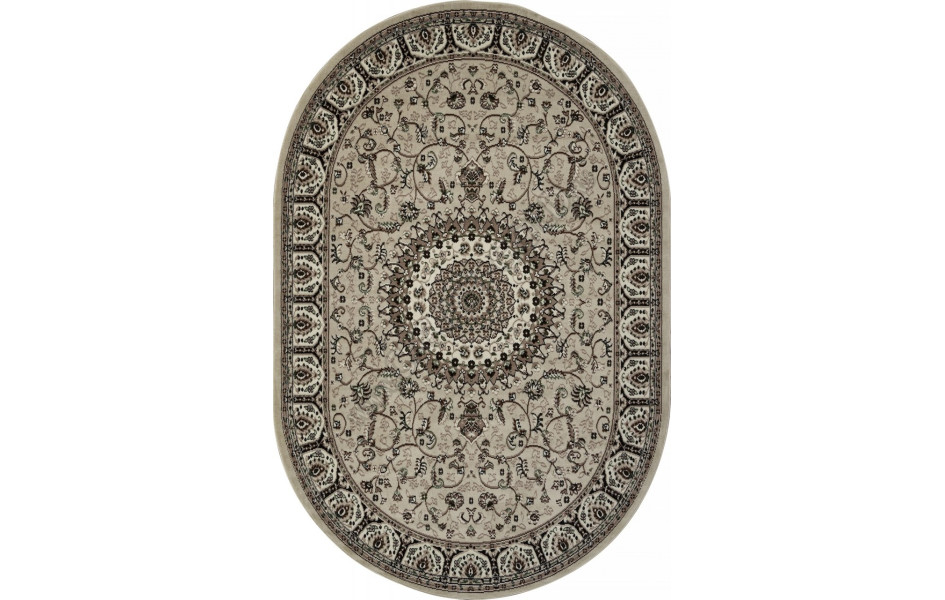 Ковер D409 - BEIGE - Овал - коллекция GAVANA