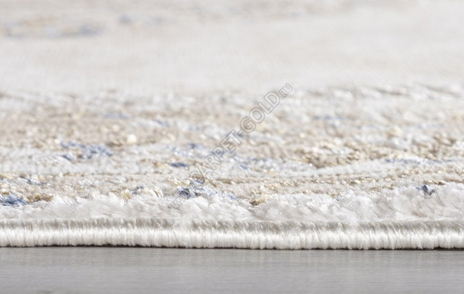 Ковер 27226A - BEIGE / BLUE - Прямоугольник - коллекция MOSSO