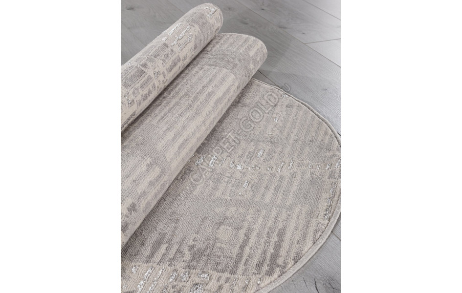 Ковер F168 - CREAM-GRAY - Овал - коллекция LIMAN
