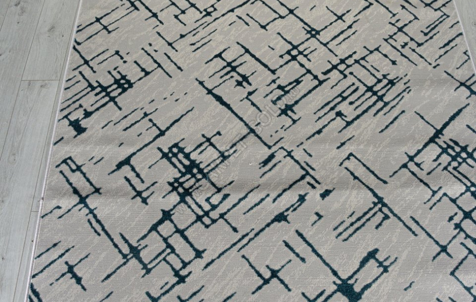 Ковер F164 - GRAY-D.BLUE - Дорожка - коллекция LIMAN