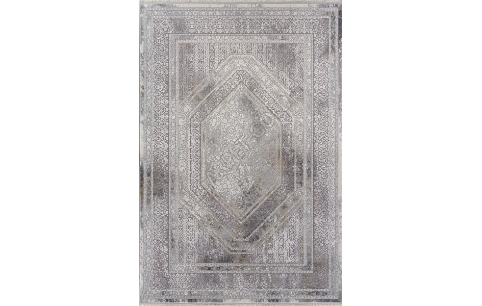 Ковер 00524 - GREY / CREAM - Прямоугольник - коллекция DUBAI