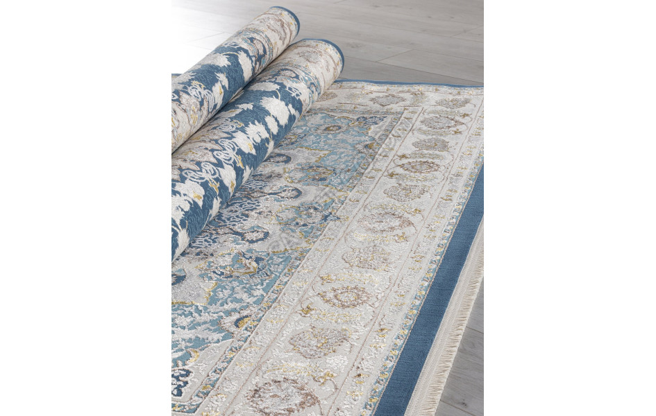 Ковер A050B - D.BLUE / CREAM - Прямоугольник - коллекция ZARINA